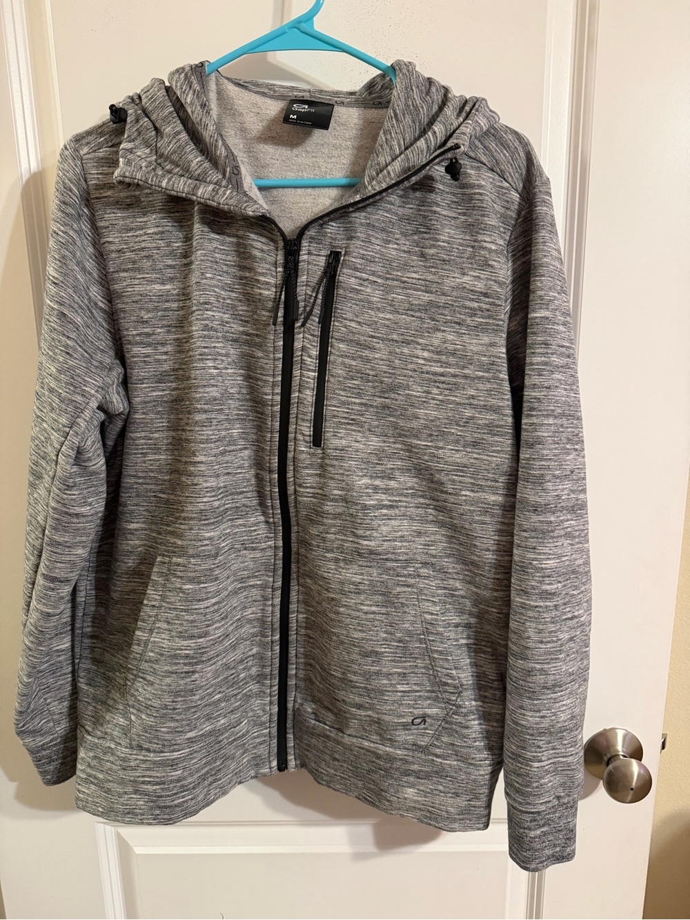 Gap Fit Gray Full-Zip Hooded Men's Jacket